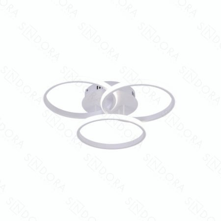 Plafon Metal Branco e Silicone 25×25×25 cm - Sindora QX05331
