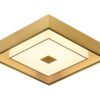 Plafon Metal Dourado e Vidro 34×9 cm - Sindora DCX015062