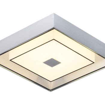 Plafon Metal Cromado com Vidro 34×9 cm – Sindora DCX015063 