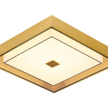 Plafon Cristais Dourado 44×9 cm - Sindora DCX015065