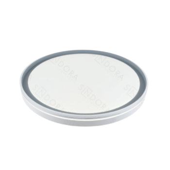 Plafon Metal Cinza e Acrílico 40 cm - Sindora DCX02314