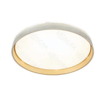Plafon Metal Dourado e Acrílico 40 cm - Sindora DCX02315