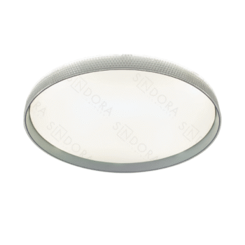 Plafon Metal Cinza e Acrílico 40 cm - Sindora DCX02316