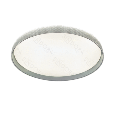 Plafon Metal Cinza e Acrílico 40 cm - Sindora DCX02316