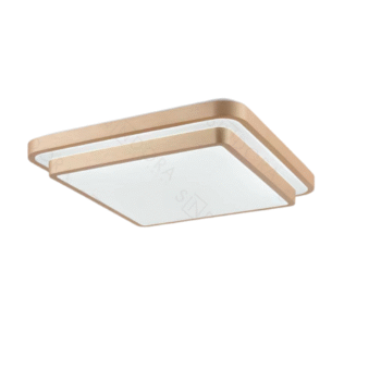 Plafon Metal Dourado e Acrílico 49×49×8,5 cm - Sindora DCX02321