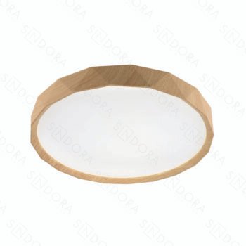 Plafon Metal Palha e Acrílico 39×39×7,5 cm - Sindora DCX02322