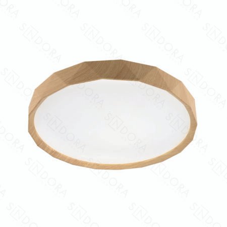 Plafon Metal Palha e Acrílico 39×39×7,5 cm - Sindora DCX02322